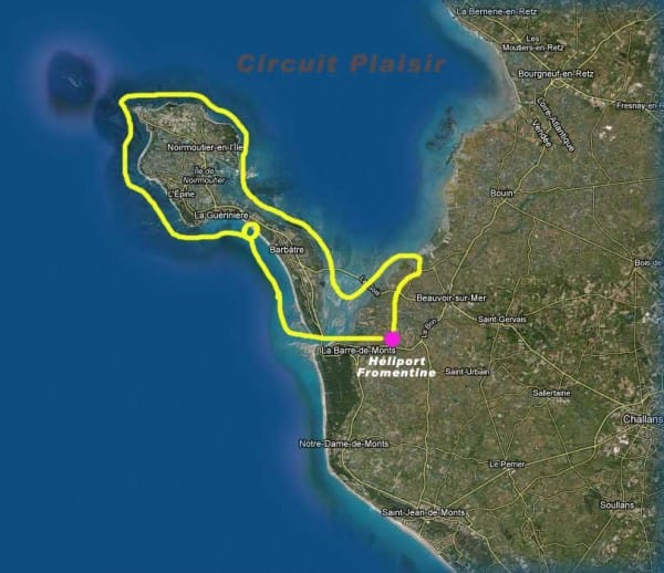 Le tour de Noirmoutier en helico